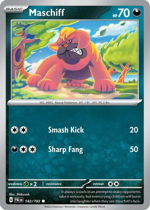 Maschiff - 142/193 Cosmos Holo #142/193 Holofoil Pokémon card from Miscellaneous Cards & Products