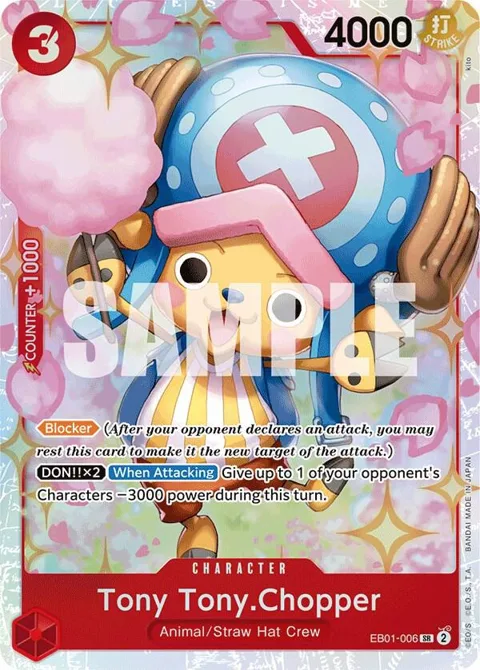 Tony Tony.Chopper EB01-006 One Piece card from Extra Booster: Memorial Collection
