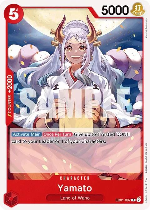 Yamato EB01-007 One Piece card from Extra Booster: Memorial Collection