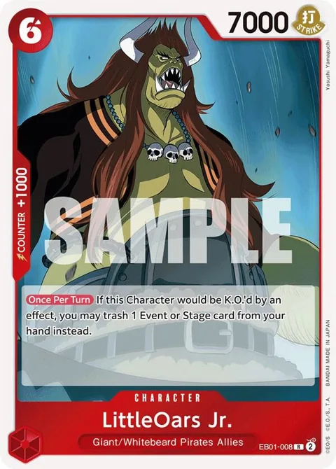 LittleOars Jr. EB01-008 One Piece card from Extra Booster: Memorial Collection
