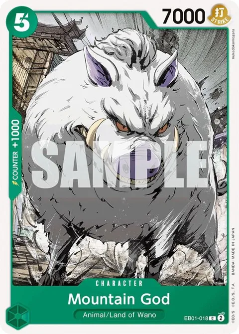 Mountain God EB01-018 One Piece card from Extra Booster: Memorial Collection