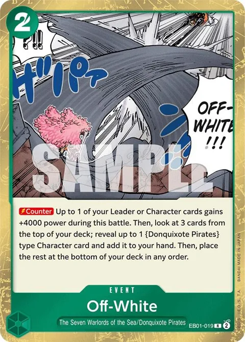 Off-White EB01-019 One Piece card from Extra Booster: Memorial Collection
