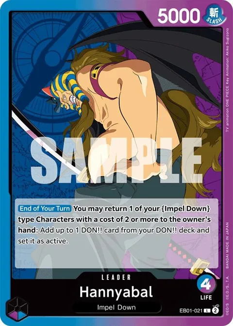 Hannyabal EB01-021 One Piece card from Extra Booster: Memorial Collection