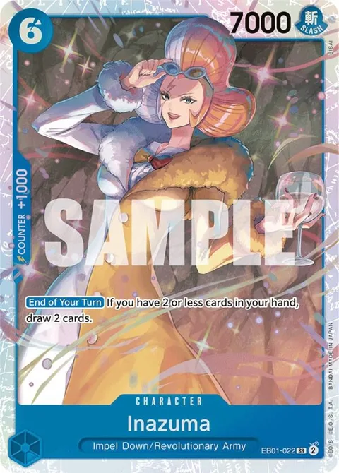 Inazuma EB01-022 One Piece card from Extra Booster: Memorial Collection