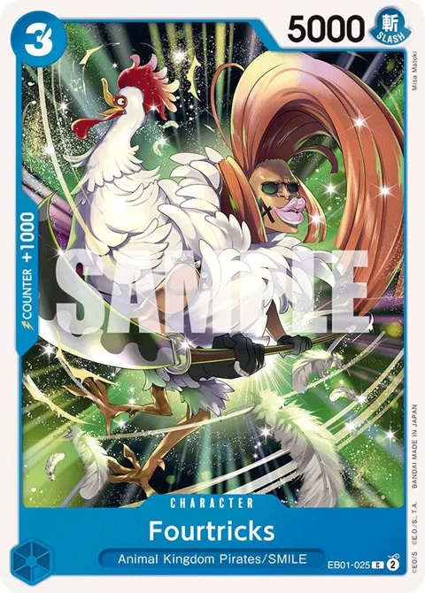 Fourtricks EB01-025 One Piece card from Extra Booster: Memorial Collection