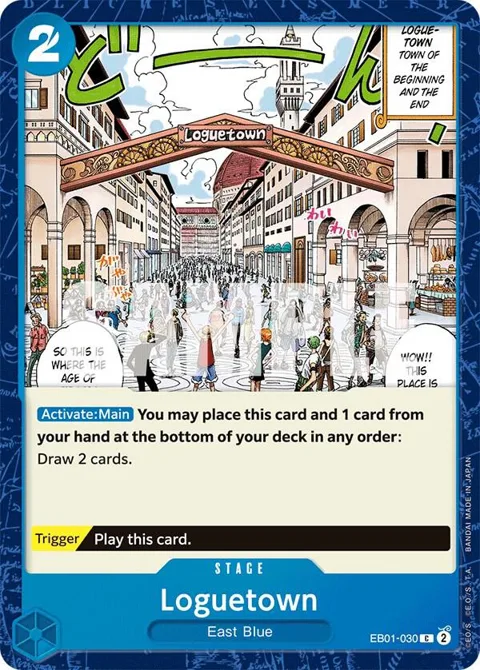 Loguetown EB01-030 One Piece card from Extra Booster: Memorial Collection