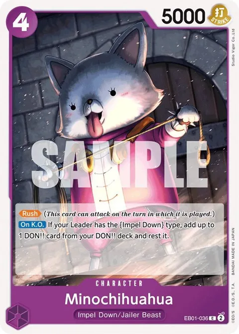 Minochihuahua EB01-036 One Piece card from Extra Booster: Memorial Collection