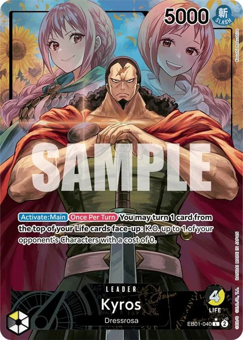 Kyros Alt Art EB01-040 One Piece card from Extra Booster: Memorial Collection