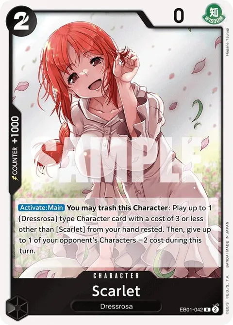 Scarlet EB01-042 One Piece card from Extra Booster: Memorial Collection