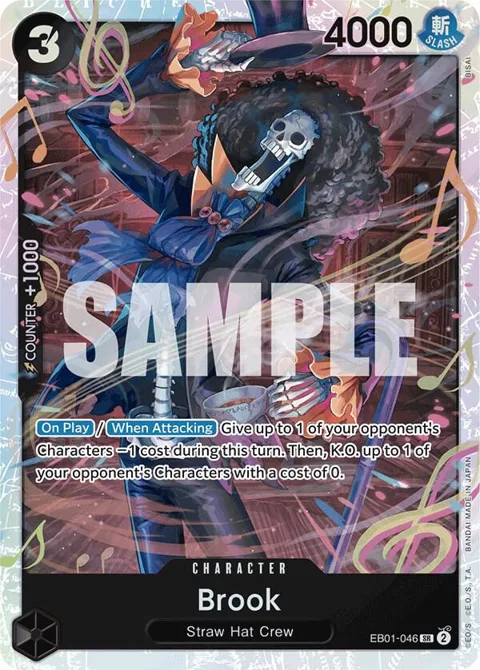 Brook EB01-046 One Piece card from Extra Booster: Memorial Collection