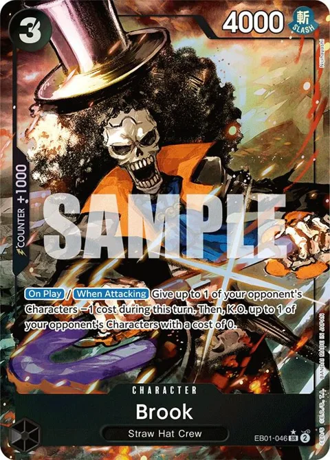 Brook Alt Art EB01-046 One Piece card from Extra Booster: Memorial Collection
