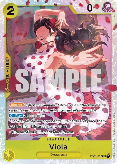 Viola EB01-052 One Piece card from Extra Booster: Memorial Collection