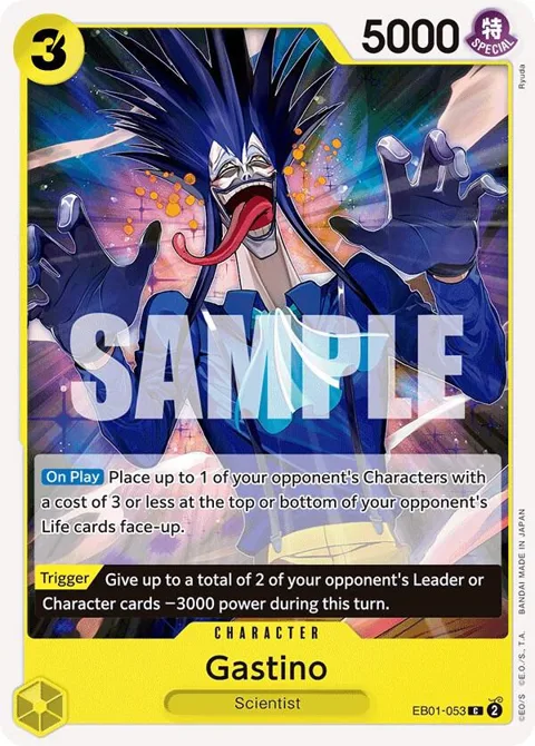 Gastino EB01-053 One Piece card from Extra Booster: Memorial Collection