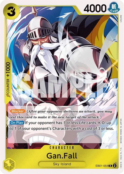 Gan.Fall EB01-054 One Piece card from Extra Booster: Memorial Collection