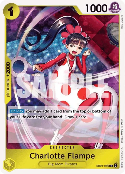 Charlotte Flampe EB01-056 One Piece card from Extra Booster: Memorial Collection