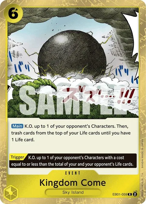 Kingdom Come EB01-059 One Piece card from Extra Booster: Memorial Collection