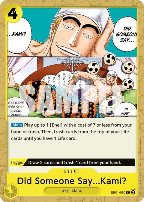 Did Someone Say...Kami? EB01-060 One Piece card from Extra Booster: Memorial Collection