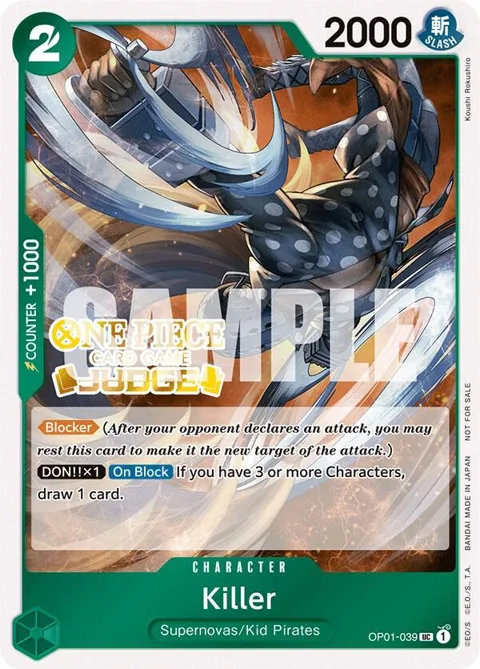 Killer Judge Pack Vol. 3 OP01-039 One Piece card from One Piece Promotion Cards