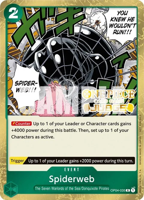 Spiderweb Judge Pack Vol. 3 OP04-035 One Piece card from One Piece Promotion Cards