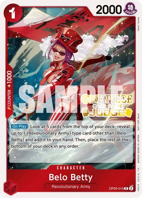 Belo Betty Judge Pack Vol. 3 OP05-015 One Piece card from One Piece Promotion Cards