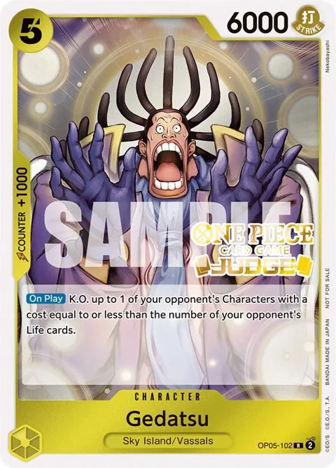 Gedatsu Judge Pack Vol. 3 OP05-102 One Piece card from One Piece Promotion Cards