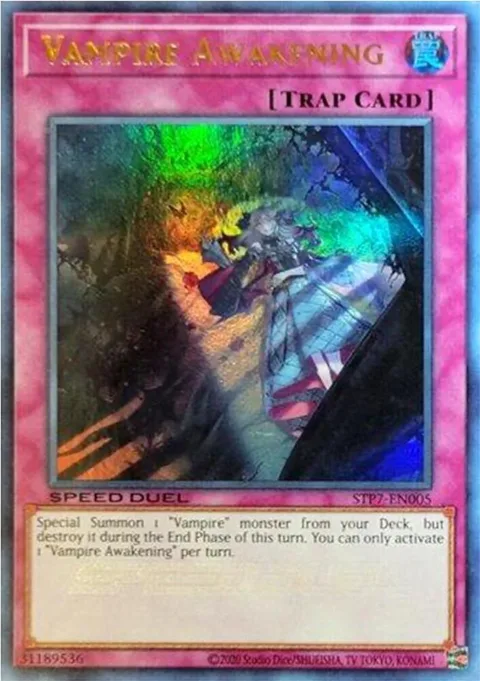 Vampire Awakening STP7-EN005 Yu-Gi-Oh card from Speed Duel: Tournament Pack 7