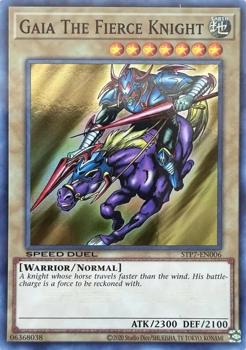 Gaia The Fierce Knight STP7-EN006 Yu-Gi-Oh card from Speed Duel: Tournament Pack 7
