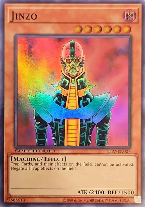 Jinzo STP7-EN007 Yu-Gi-Oh card from Speed Duel: Tournament Pack 7
