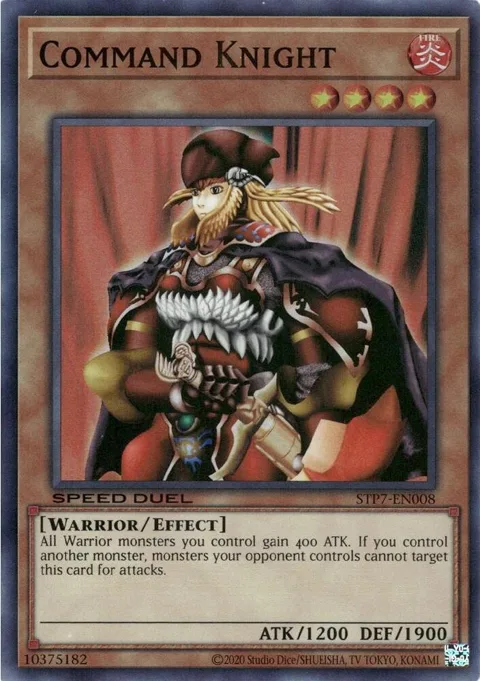 Command Knight STP7-EN008 Yu-Gi-Oh card from Speed Duel: Tournament Pack 7