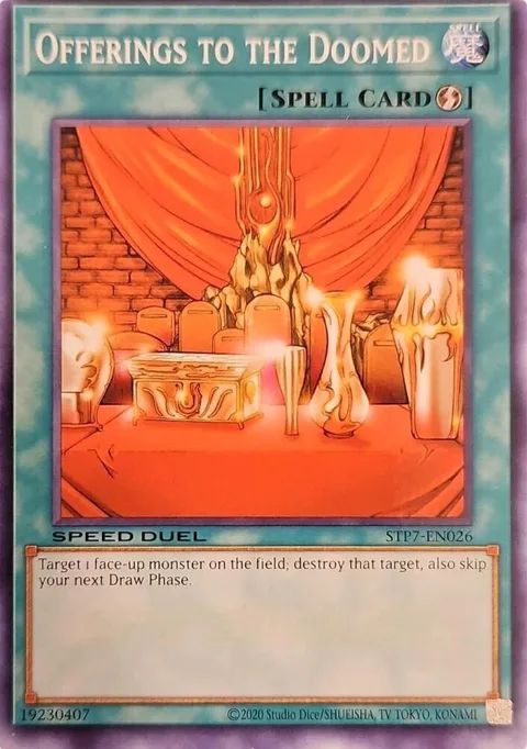 Offerings to the Doomed STP7-EN026 Yu-Gi-Oh card from Speed Duel: Tournament Pack 7