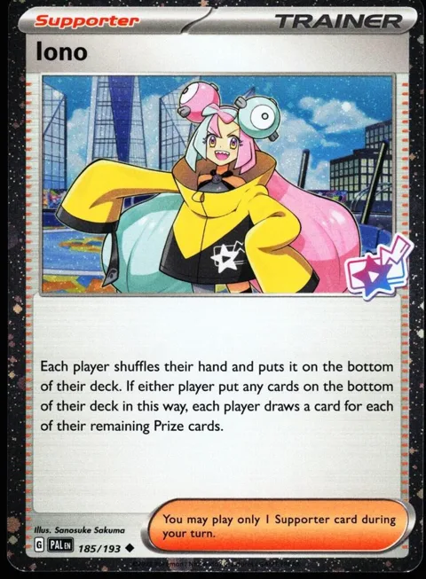 Iono - 185/193 Cosmo Foil #185/193 Holofoil Pokémon card from Miscellaneous Cards & Products
