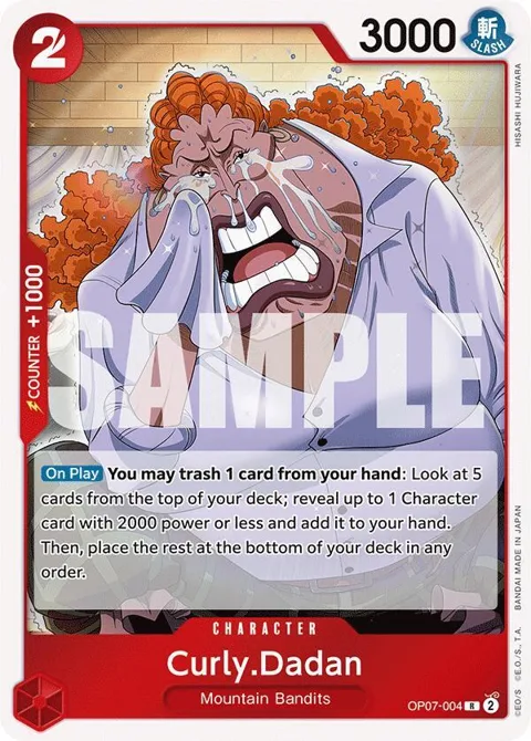 Curly.Dadan OP07-004 One Piece card from 500 Years in the Future