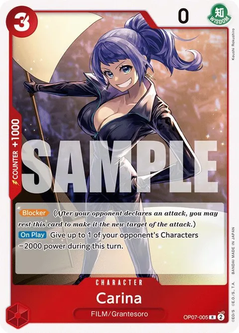 Carina OP07-005 One Piece card from 500 Years in the Future