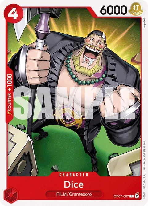 Dice OP07-007 One Piece card from 500 Years in the Future