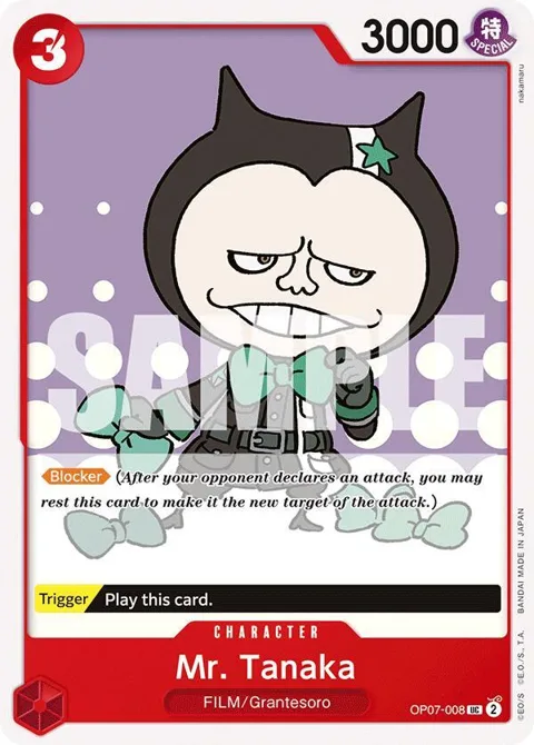 Mr. Tanaka OP07-008 One Piece card from 500 Years in the Future
