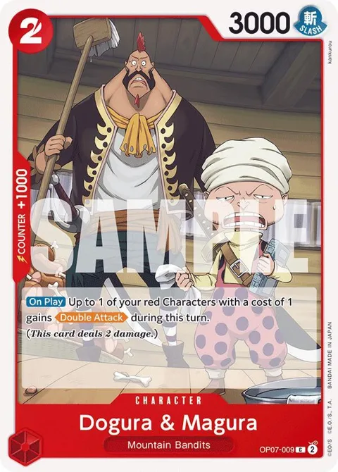Dogura & Magura OP07-009 One Piece card from 500 Years in the Future