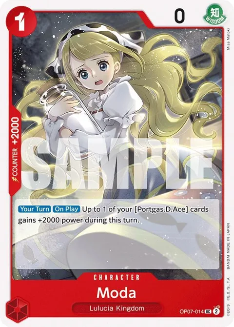 Moda OP07-014 One Piece card from 500 Years in the Future