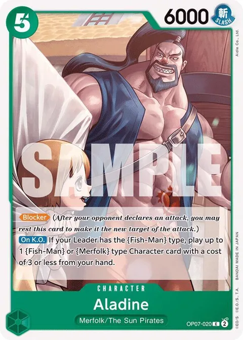 Aladine OP07-020 One Piece card from 500 Years in the Future