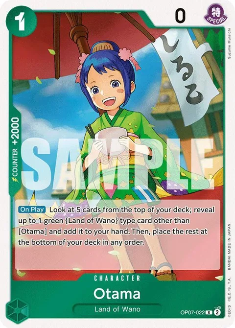 Otama OP07-022 One Piece card from 500 Years in the Future