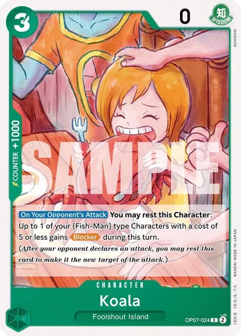 Koala OP07-024 One Piece card from 500 Years in the Future