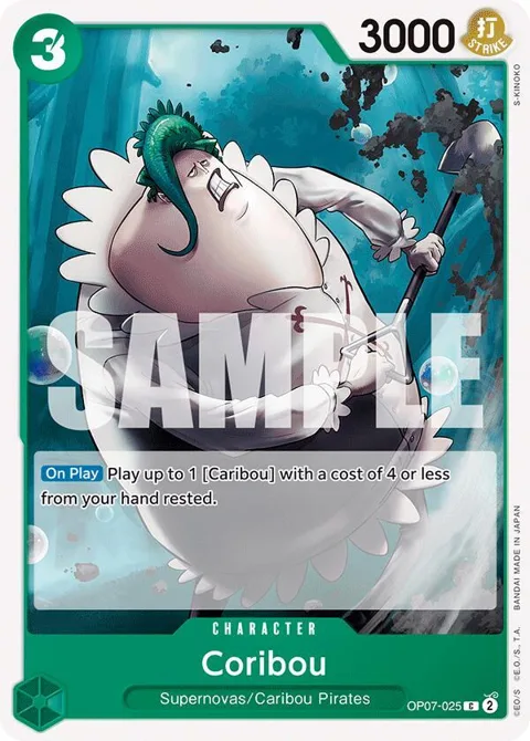 Coribou OP07-025 One Piece card from 500 Years in the Future