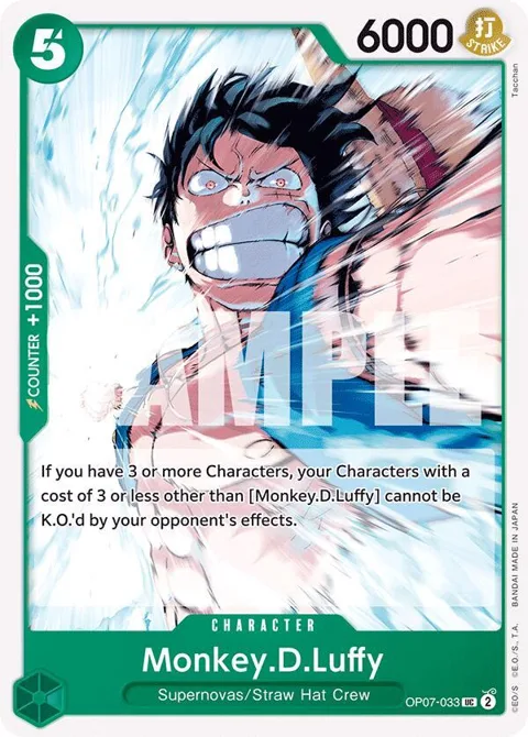 Monkey.D.Luffy OP07-033 One Piece card from 500 Years in the Future