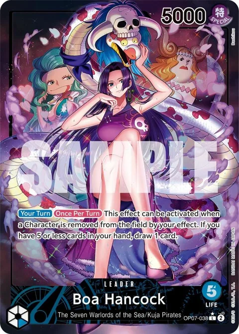 Boa Hancock Alt Art OP07-038 One Piece card from 500 Years in the Future