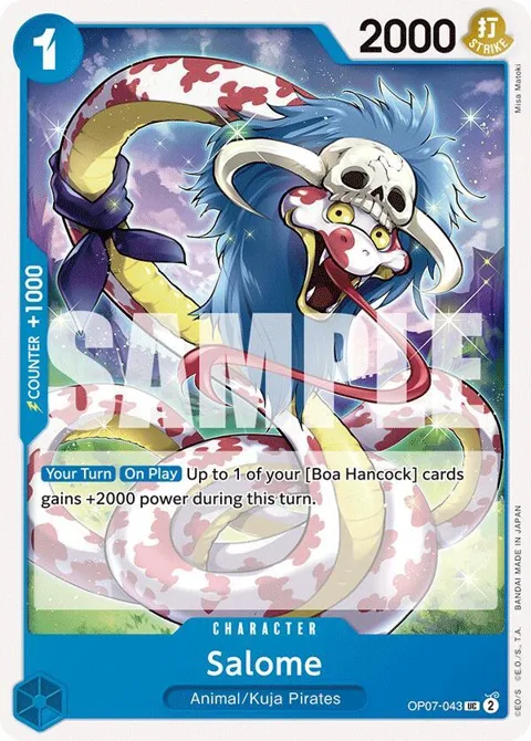 Salome OP07-043 One Piece card from 500 Years in the Future