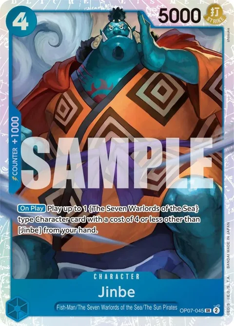Jinbe OP07-045 One Piece card from 500 Years in the Future