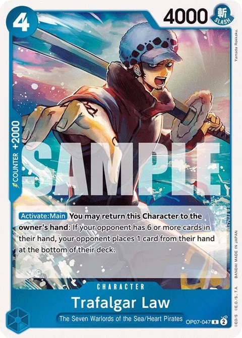 Trafalgar Law OP07-047 One Piece card from 500 Years in the Future