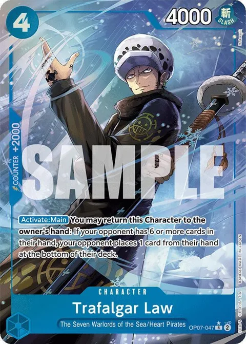 Trafalgar Law Alt Art OP07-047 One Piece card from 500 Years in the Future