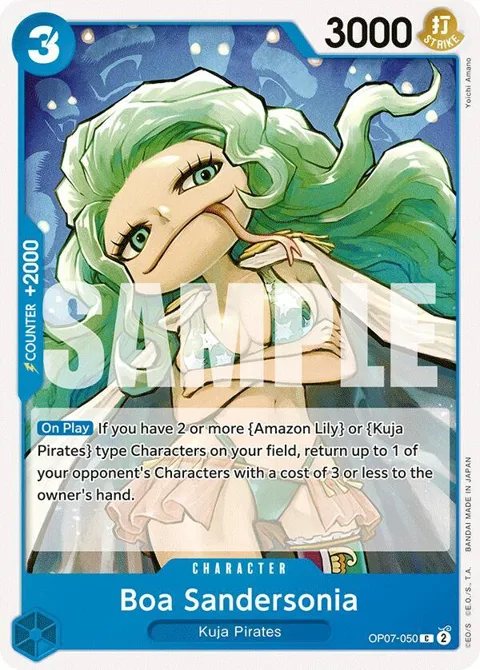 Boa Sandersonia OP07-050 One Piece card from 500 Years in the Future