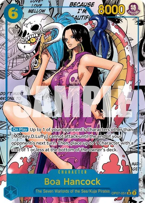 Boa Hancock Alt Art Manga OP07-051 One Piece card from 500 Years in the Future