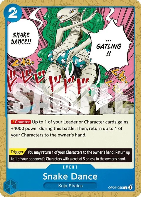 Snake Dance OP07-055 One Piece card from 500 Years in the Future